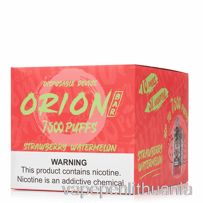 [10 Pakuočių] Pamestas Vape Orion Bar 7500 Vienkartinis Vape Skystis